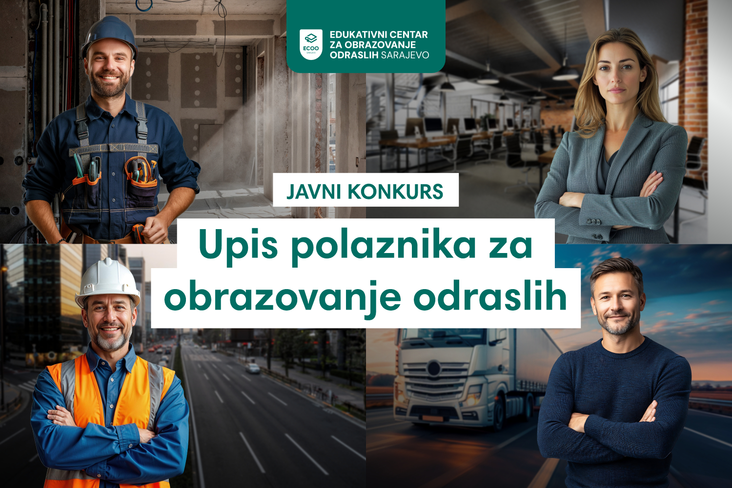 Javni konkurs za upis polaznika za obrazovanje odraslih